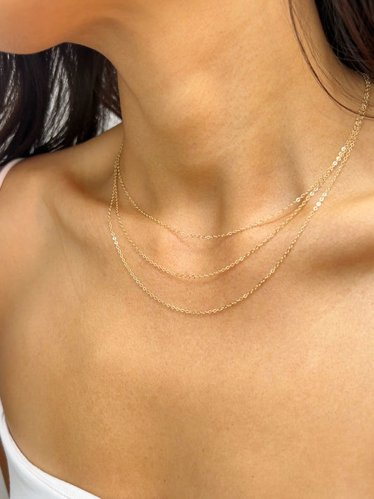 Collier "Solé" Initiale - Or 14K Gold Filled