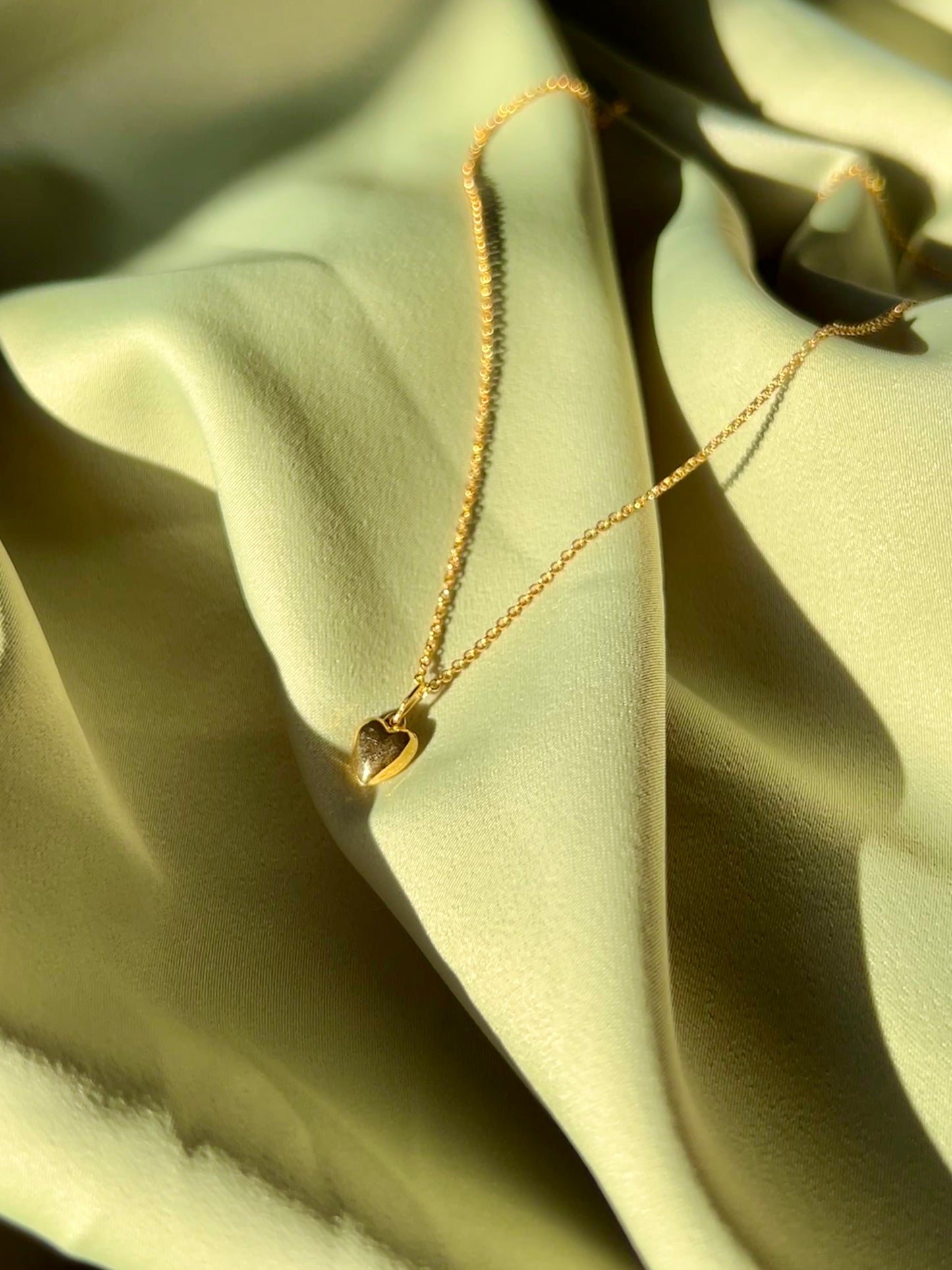 Collier Cœur Puffed - Or 14K Gold Filled